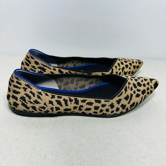 Rothy's The Point  Leopard Print  Women's Shoes  Size  9,5 - Picture 2 of 8